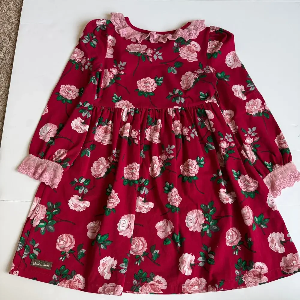 Matilda Jane Rosebud Lap Dress & Big Ruffles Pants Girls 6 - Picture 9 of 14